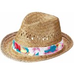 Klobouk slamák plážový přírodní fedora – Zboží Dáma