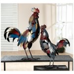 Dekorace Kohout Otto, červenomodrý, 50 cm – Sleviste.cz