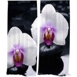 IMPAR Závěsy Bílá orchidej (Rozměr : 140x250, Materiál: Interlock) – Hledejceny.cz