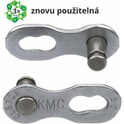 Kmc spojka řetězu 7/8R EPT povrch, šedý 7,3 mm, blistr cena za 2 kusy – Zbozi.Blesk.cz