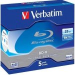 Verbatim BD-R 25GB 6x, jewel, 5ks (43836) – Zboží Živě
