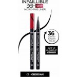 L'Oréal Infaillible Grip 36h Micro-Fine Liner Oční linky 01 Obsidian Black 0,4 g – Zboží Dáma