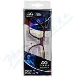 GLASSA Blue Light Blocking Glasses PCG 07, dioptrie: +0.00 červená – Sleviste.cz