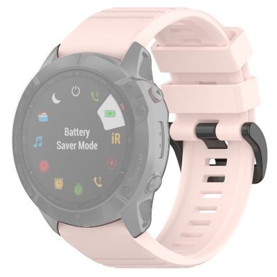 PROTEMIO SILICONE Řemínek Garmin Fenix 3/3HR/5X/5 Plus /6X/6X Pro světle růžový 37150 – Hledejceny.cz