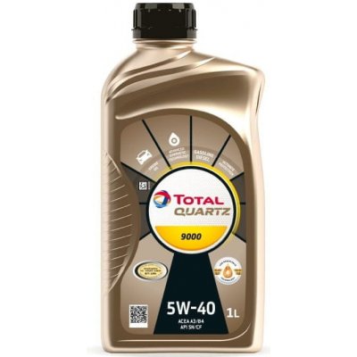 Total Quartz 9000 A3/B4 5W-40 1 l – Zboží Mobilmania