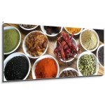 Skleněný obraz 1D panorama - 120 x 50 cm - Spices for the World Koření pro svět – Hledejceny.cz