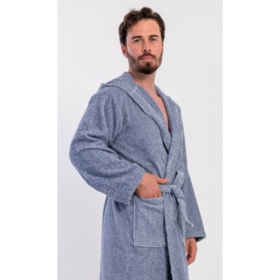 Vienetta MAN pánský župan s kapucí Luis Modrá – Zboží Dáma