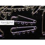 Brožový spínací špendlík / 5oček platina, á 1ks – Zboží Dáma