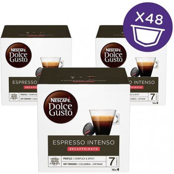 Nescafé Dolce Gusto Espresso Intenso Decaffeinato kávové kapsle 16 kapslí