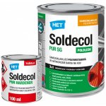 HET Soldecol PUR SG RAL 9006 0,75l polyuretanová barva 3v1 + tužidlo PUR Hardener 0,1l – Zbozi.Blesk.cz