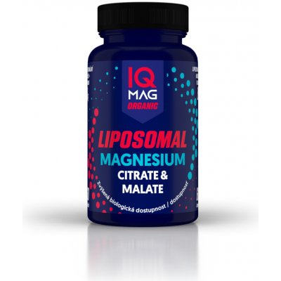 IQ Mag Organic lipozomální hořčík Mg+B6 60 tobolek – Hledejceny.cz