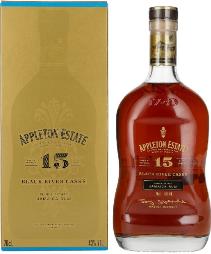 Appleton Estate Black River Casks 15y 43% 0,7 l (tuba)