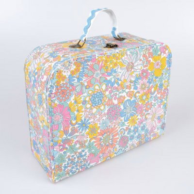 Meri Meri Dětský kufřík Meri Meri x Liberty větší modrá – Sleviste.cz