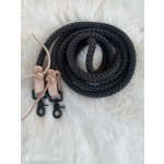 Horse life Jednodílné provazové otěže z kulatého lanačerná – Zboží Dáma