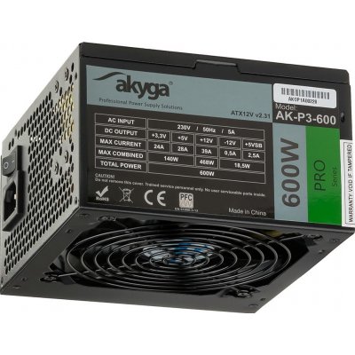 Akyga Pro Series 600W AK-P3-600 – Zbozi.Blesk.cz