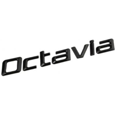 Octavia nápis - černá lesklá 170mm – Hledejceny.cz