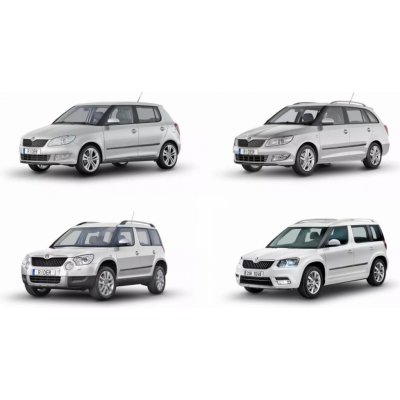 Škoda Fabia II, Yeti-Boční ochranné lišty RIDER F-3-09 | Zboží Auto