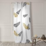 Blanc Bílý závěs 140x300 cm Foliage – Blanc – Hledejceny.cz