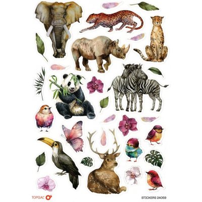 Samolepky Animals Topgal STICKERS – Zboží Mobilmania