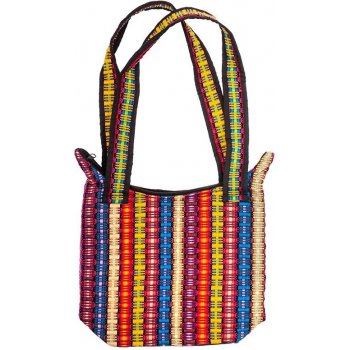 Bavlněná kabelka tkaná barevná A