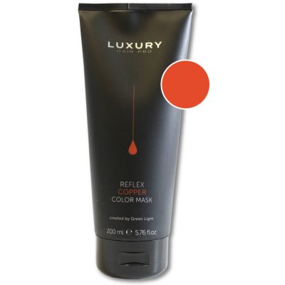 Green Light Luxury Reflex Barevná maska na vlasy Copper 200 ml