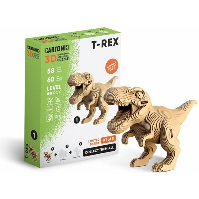 Cartonic 3D Puzzle T-Rex 58 ks – Hledejceny.cz