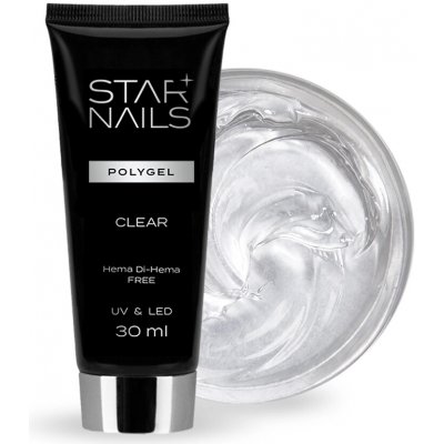 Starnails UV/LED Polygel Hema Di Hema Free 001 Clear 30 ml – Zboží Dáma
