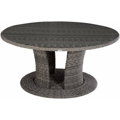 DEOKORK Ratanový stůl jídelní BORNEO LUXURY 160 cm šedá – Zboží Mobilmania