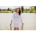 Nelly plážové pončo dámské bílá kratší – Sleviste.cz