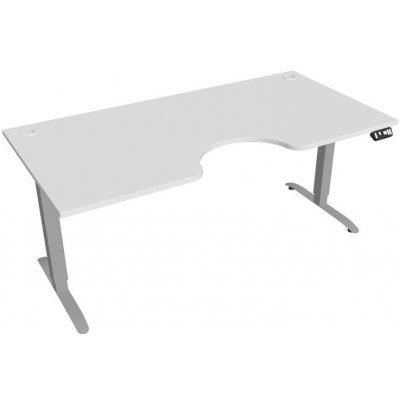 Hobis Office Pro psací stůl Motion MS ERGO 2 Šířka: 180 cm, Barva desky: bílá, Barva kovu: šedá RAL 9006 Šířka 120-180 cm / 27 barevných variant – Hledejceny.cz