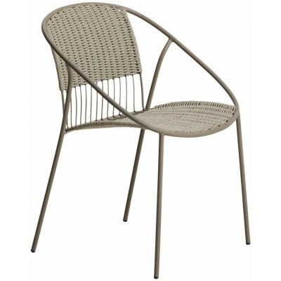 Kave Home Atrani zahradní židle šedá/hnědá 60 cm, 80 cm, 59 cm – Hledejceny.cz