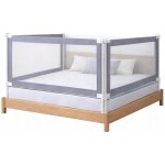 Lapchu Ochranná zábrana na postel 200 x 180 cm 3 strony – Sleviste.cz