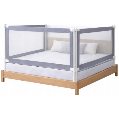 Lapchu Ochranná zábrana na postel 200 x 180 cm 3 strony – Sleviste.cz