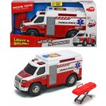 Dickie Auto ambulance 30 cm sanitka na baterie set s nosítky Světlo Zvuk – Hledejceny.cz