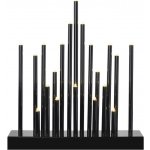 Emos 20 LED svícen černý 27,5 cm 3x AA vnitřní teplá bílá časovač DCAW04 – Sleviste.cz