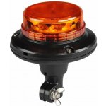 LED maják, 12-24V, 12x LED oranžový, na držák, ECE R65 R10