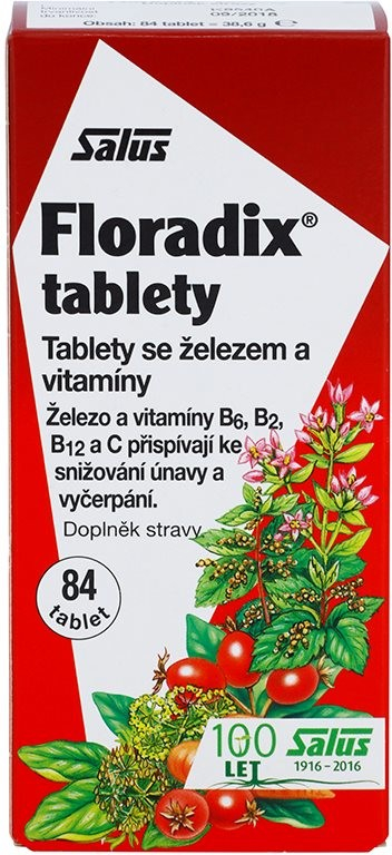 Salus Floradix Železo+ 84 tablet od 285 Kč - Heureka.cz