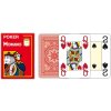Hrací karty - poker Modiano Cristallo červené 100% plastové 4 Jumbo index