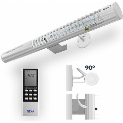 PROLUX G® 36W DO, 90° sklon,uchytenie na stenu / strop, bez snímaču pohybu, s DO (Germicidní zářiče) – Hledejceny.cz