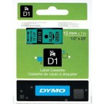 Dymo páska D1 12mm x 7m černá na zelené (S0720590) – Zboží Mobilmania