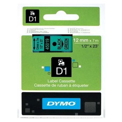 Dymo páska D1 12mm x 7m černá na zelené (S0720590) – Hledejceny.cz