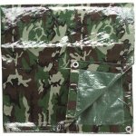 Mil-Tec ABDECK z folie PE 500 x 600 cm Woodland – Zboží Dáma
