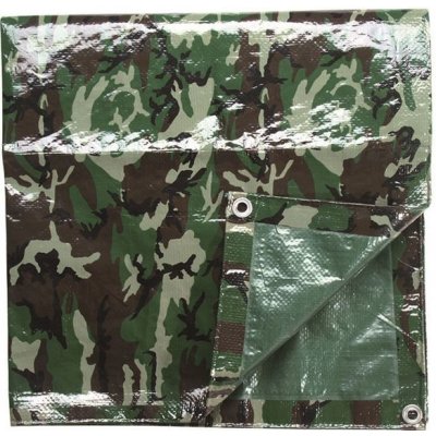 Mil-Tec ABDECK z folie PE 500 x 600 cm Woodland – Zboží Dáma