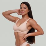 GymBeam Bezešvá Beige béžová – Zboží Dáma