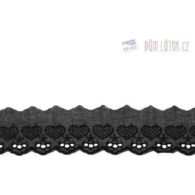 Madeira štykování černá, šíře 5 cm – Zboží Dáma