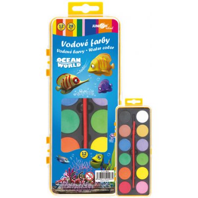 Junior barvy vodové TY-10812,12 barevné 28mm – Zboží Dáma