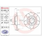 Brzdový kotouč BREMBO 08.A202.75 | Zboží Auto