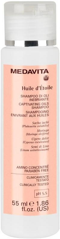 Medavita HUILE d\'Etoile Šampon OLI s olejovými výtažky pro extrémní lesk a hebkost 55 ml