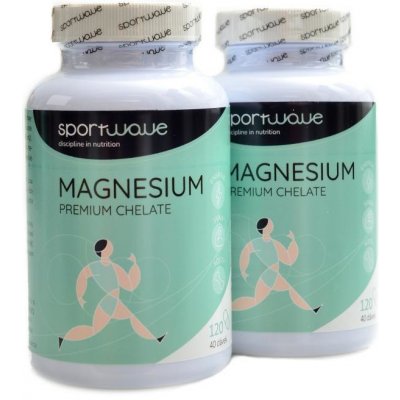 Sportwave Magnesium premium chelate 2 x 120 kapslí – Hledejceny.cz