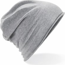 Čepice jersey beanie šedý melír